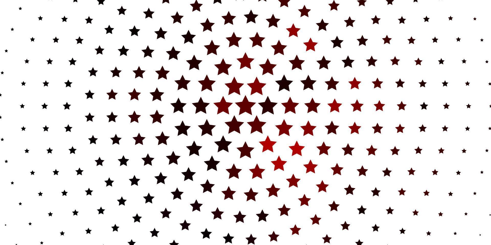 Light Red vector layout with bright stars.