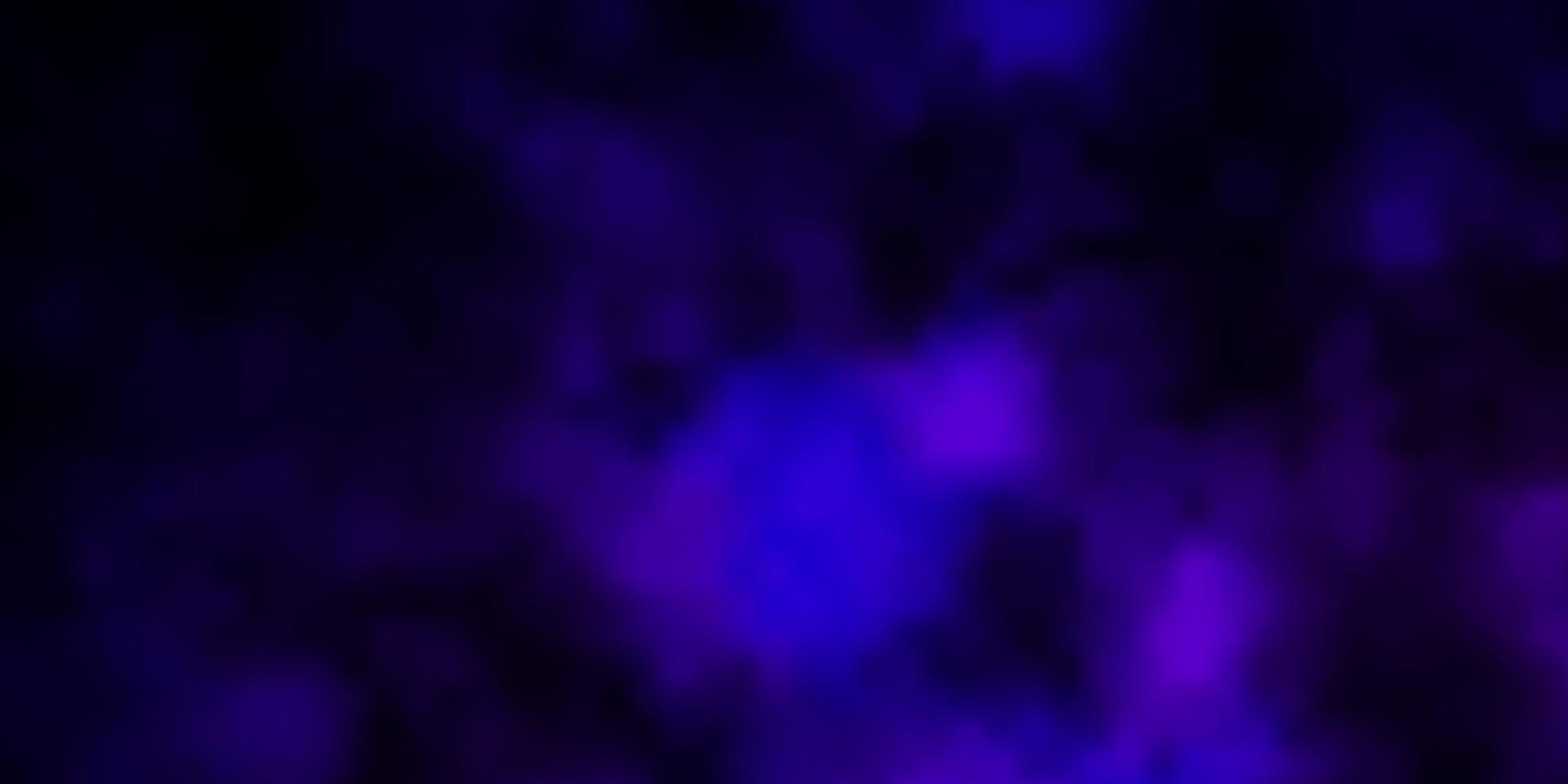 Dark Purple, Pink vector template with sky, clouds.