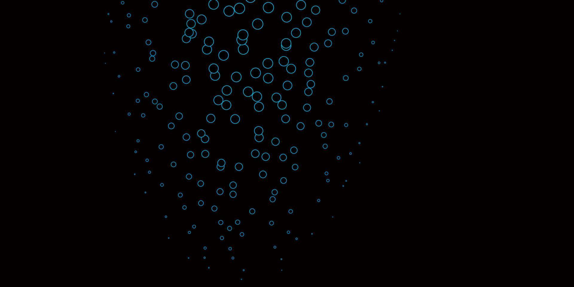Dark BLUE vector texture with disks.