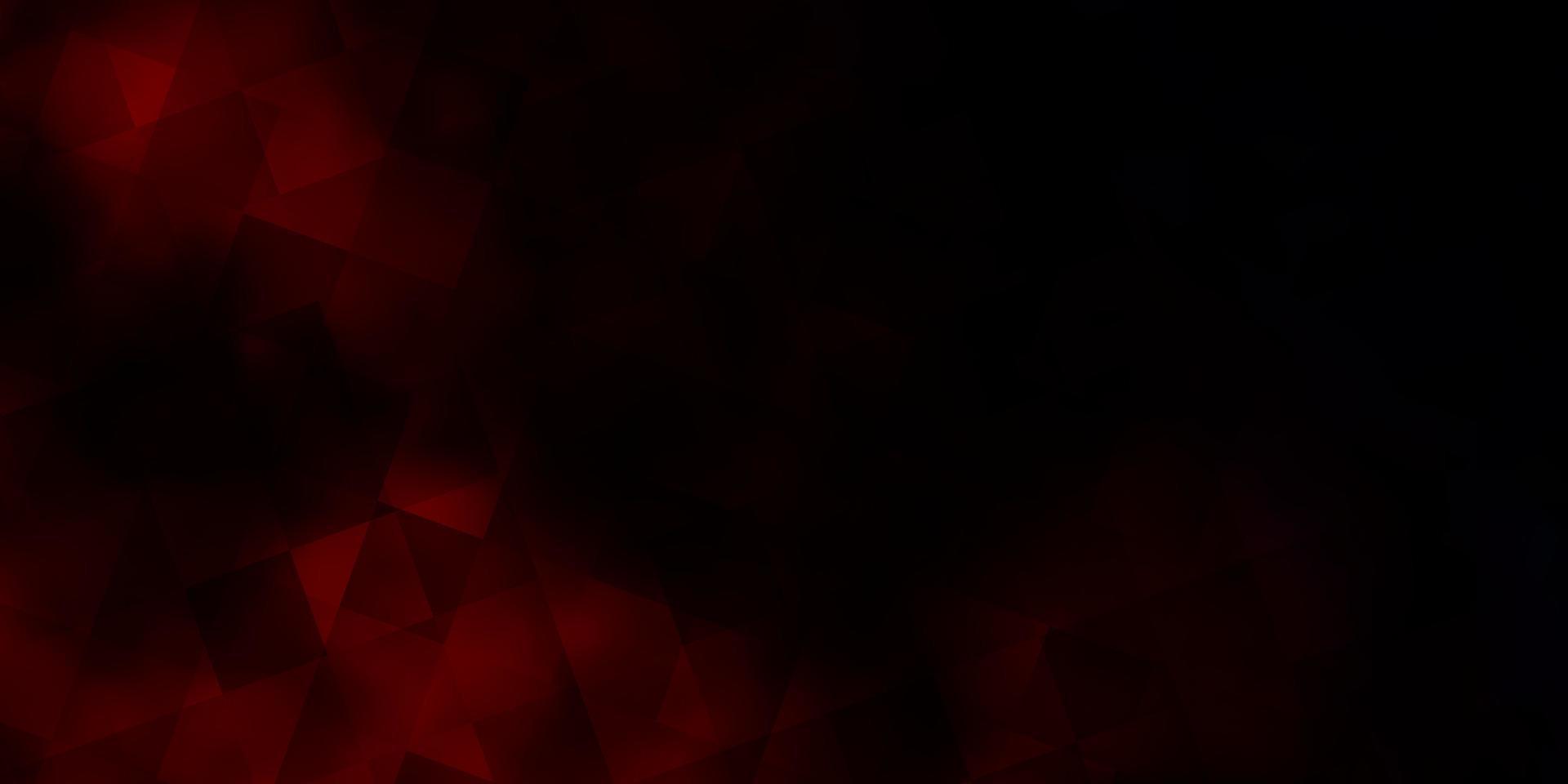 Dark Red vector texture with poly style with cubes.