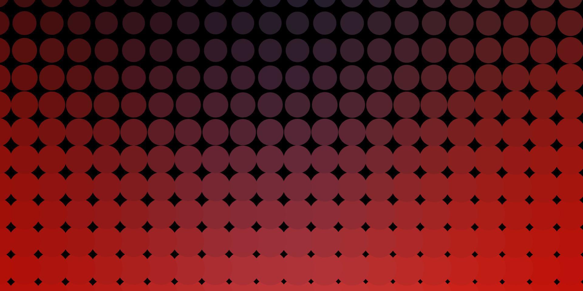 Dark Red vector pattern with spheres.