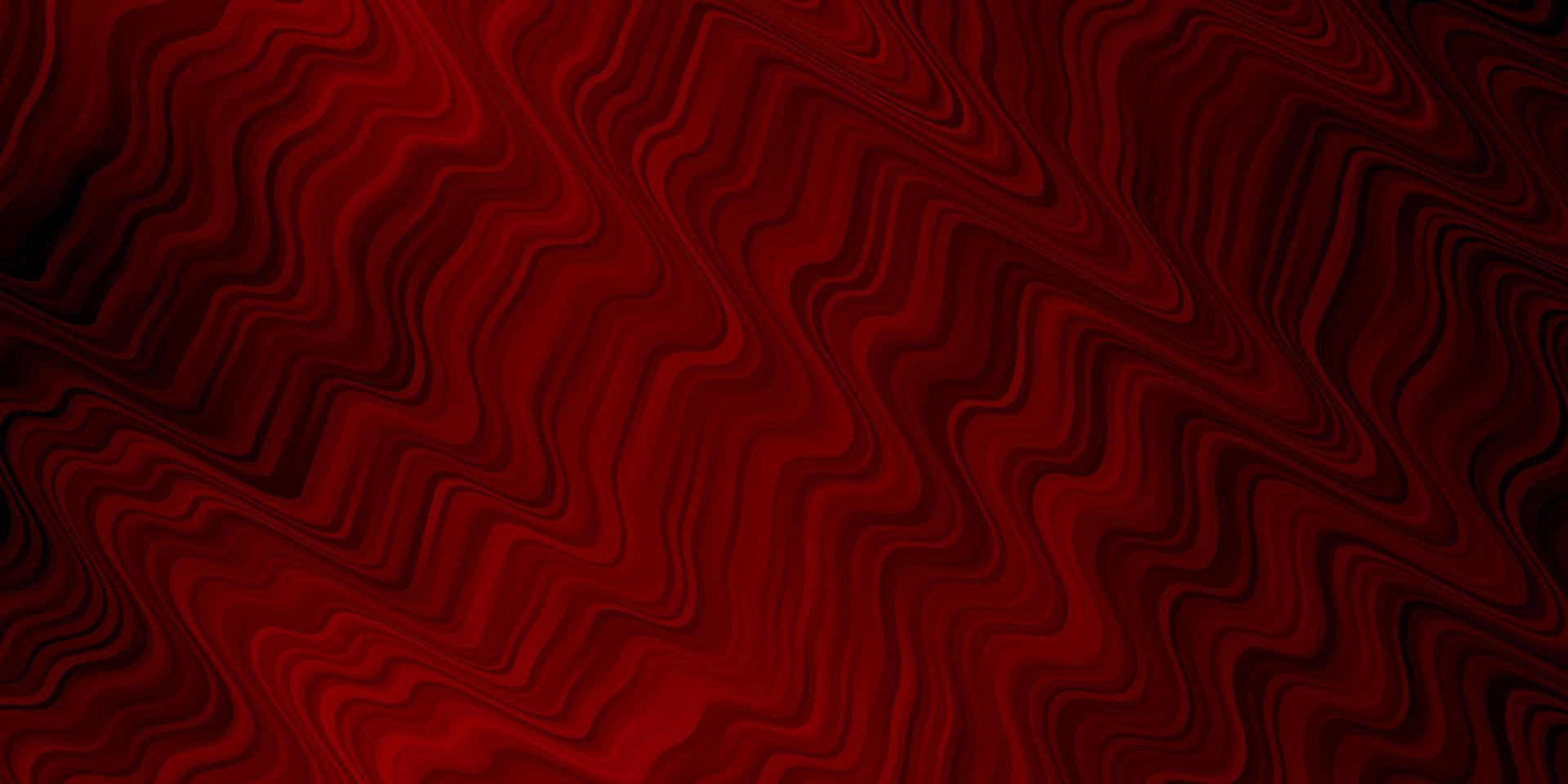 Dark Red vector texture with wry lines.