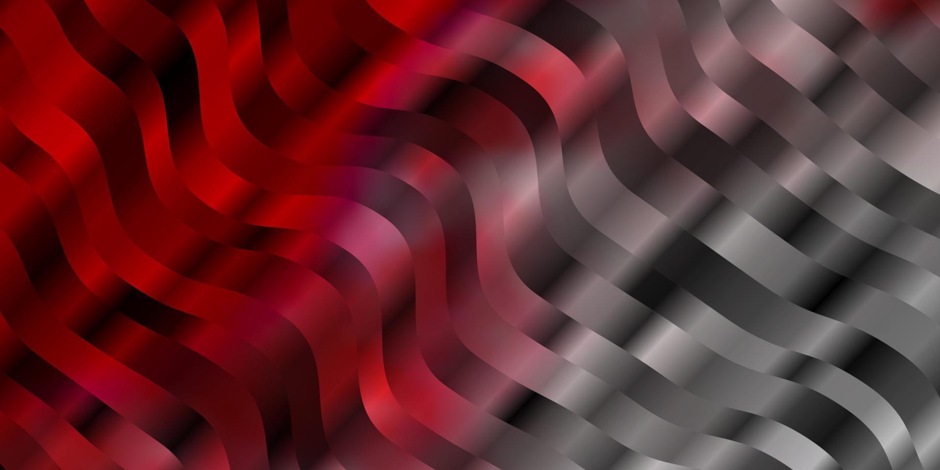 Light Red vector pattern with curved lines.