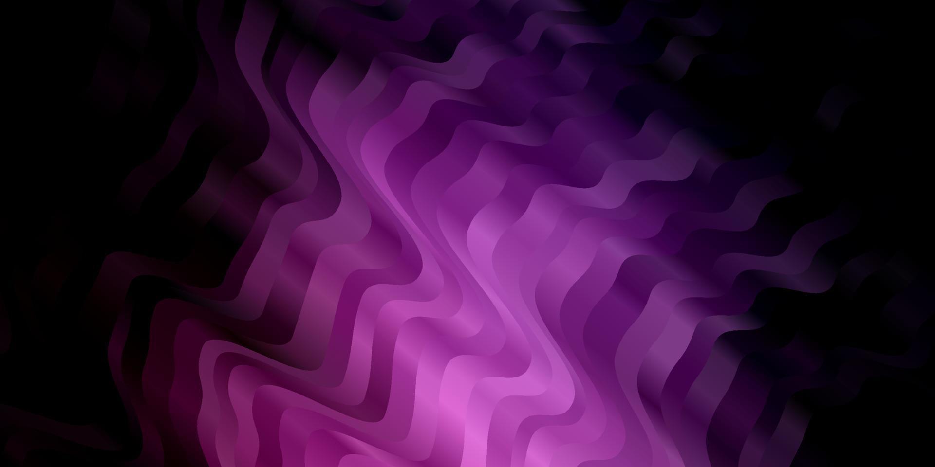 Dark Pink vector texture with curves.