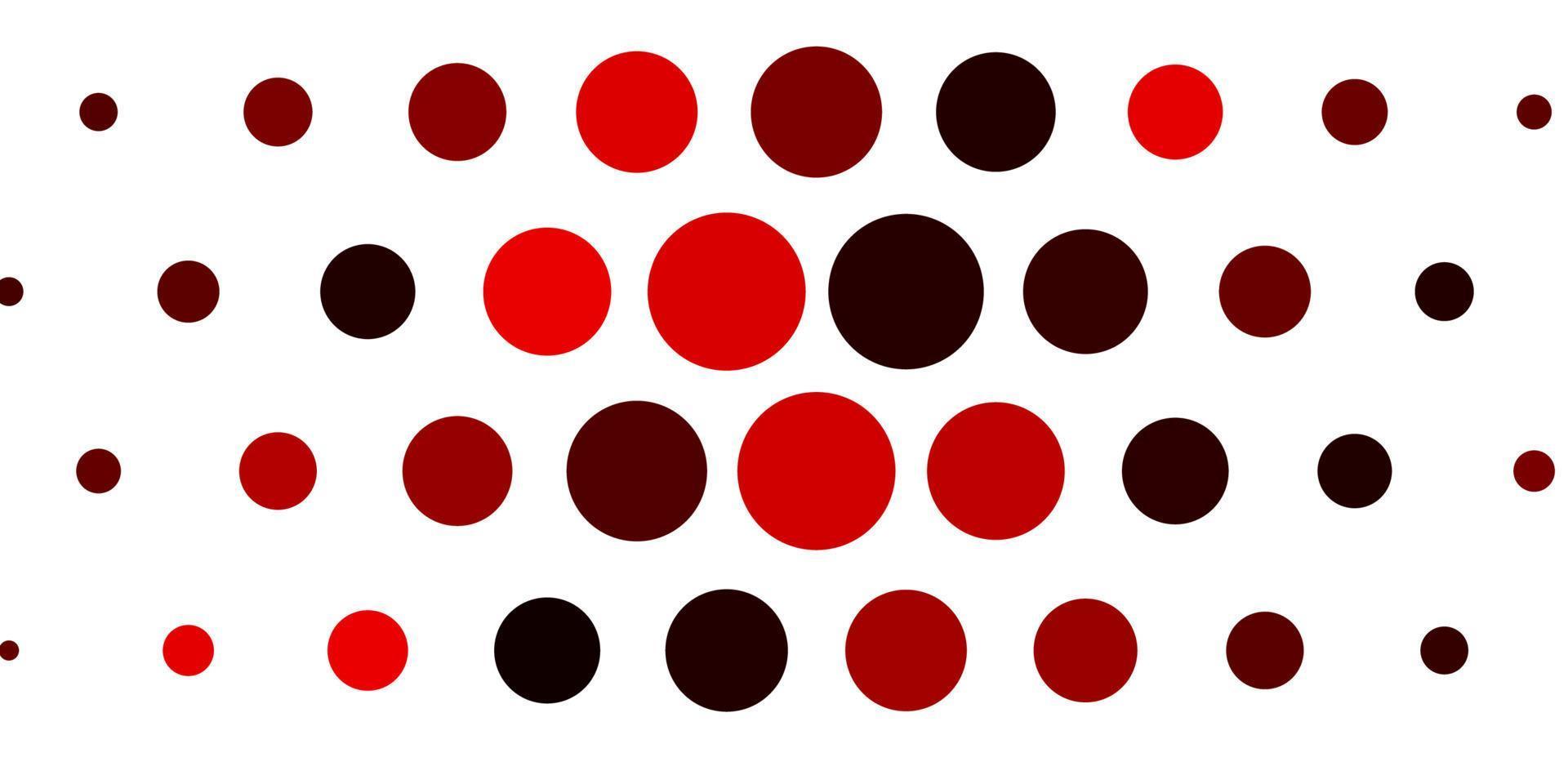 Light Red vector pattern with spheres.