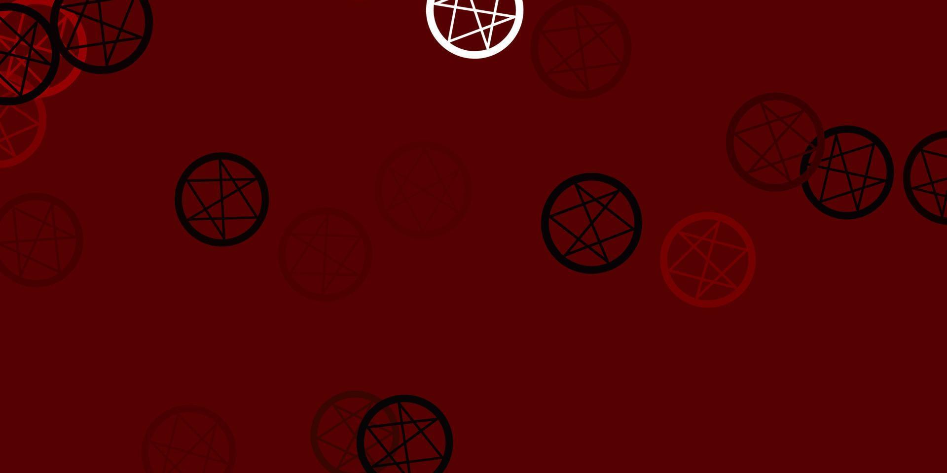 Light Brown vector pattern with magic elements.