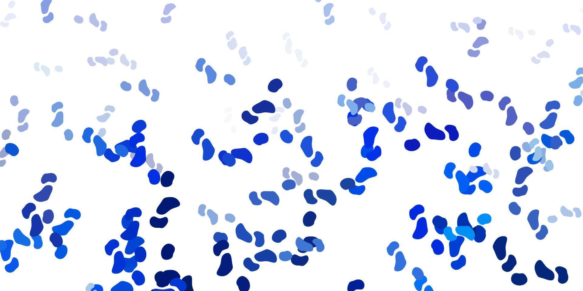 Light blue vector template with abstract forms.