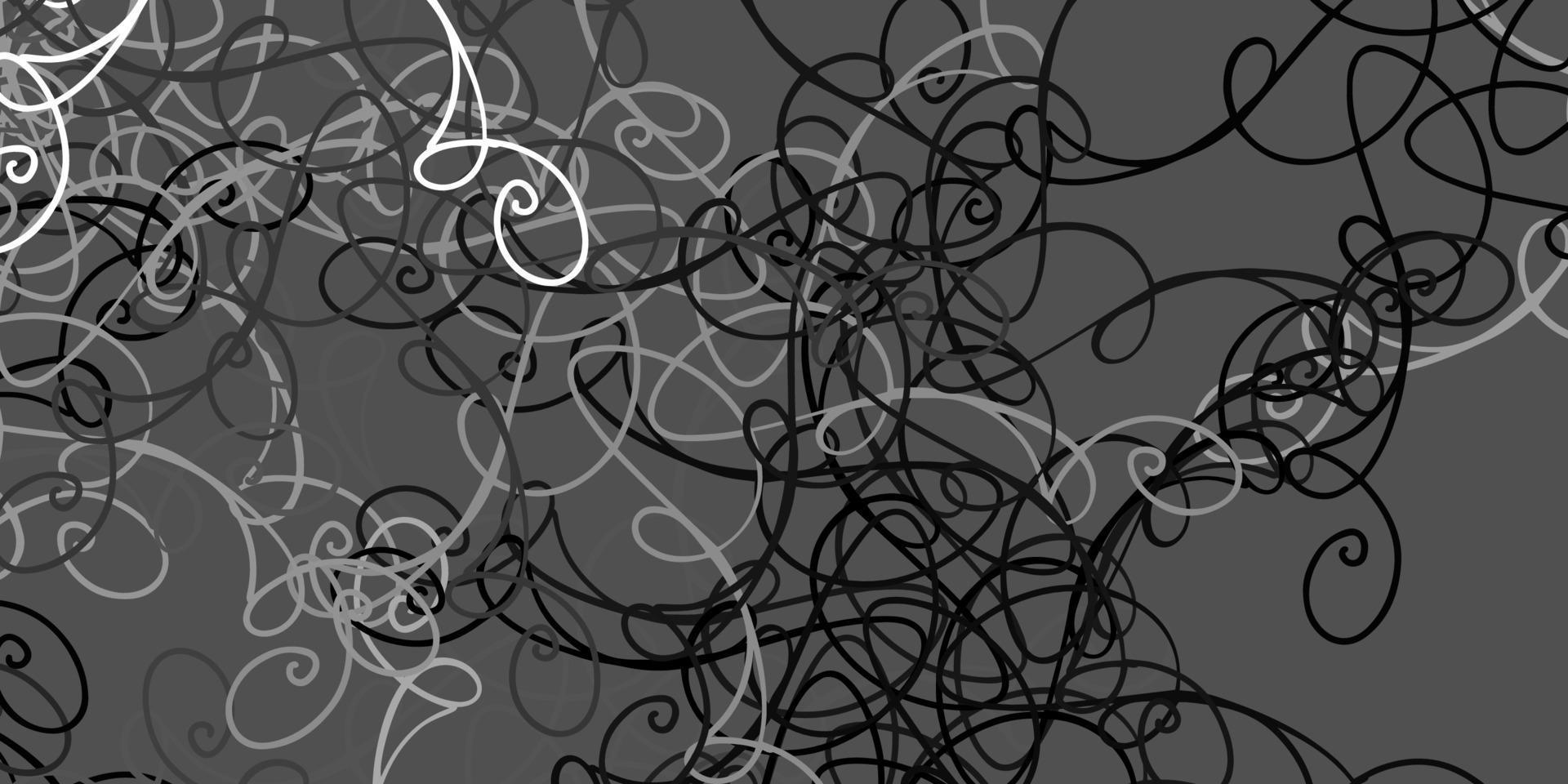 Light Gray vector background with curved lines.