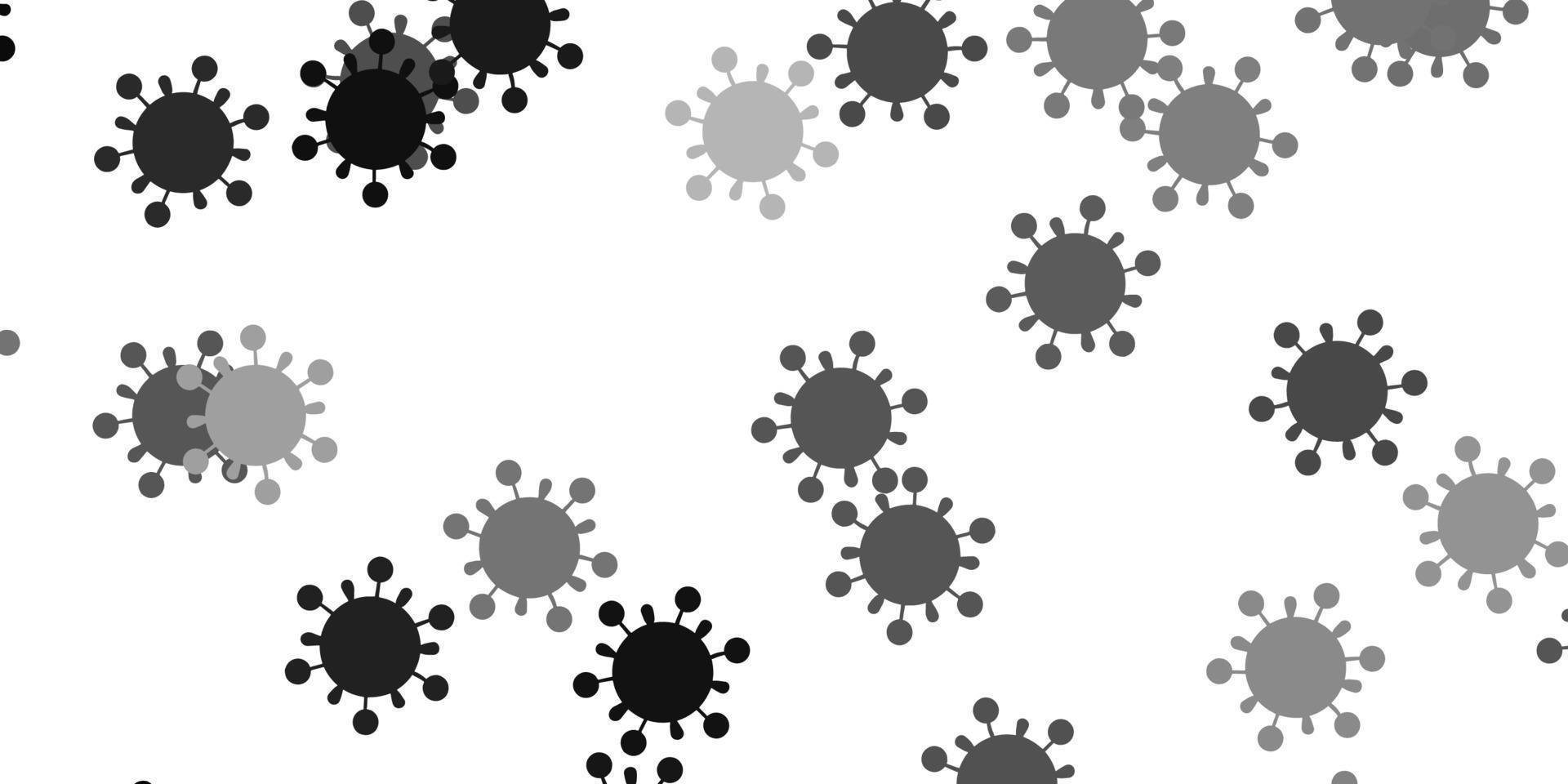 Light gray vector template with flu signs.