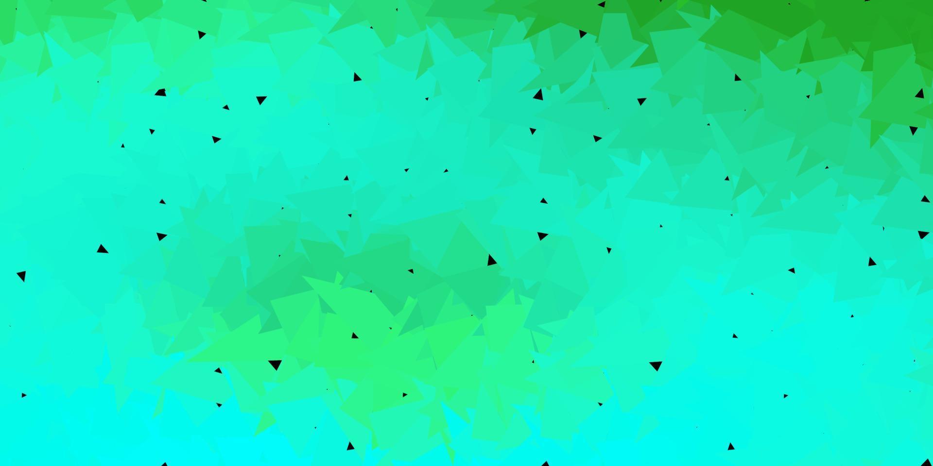 Light green vector triangle mosaic pattern.