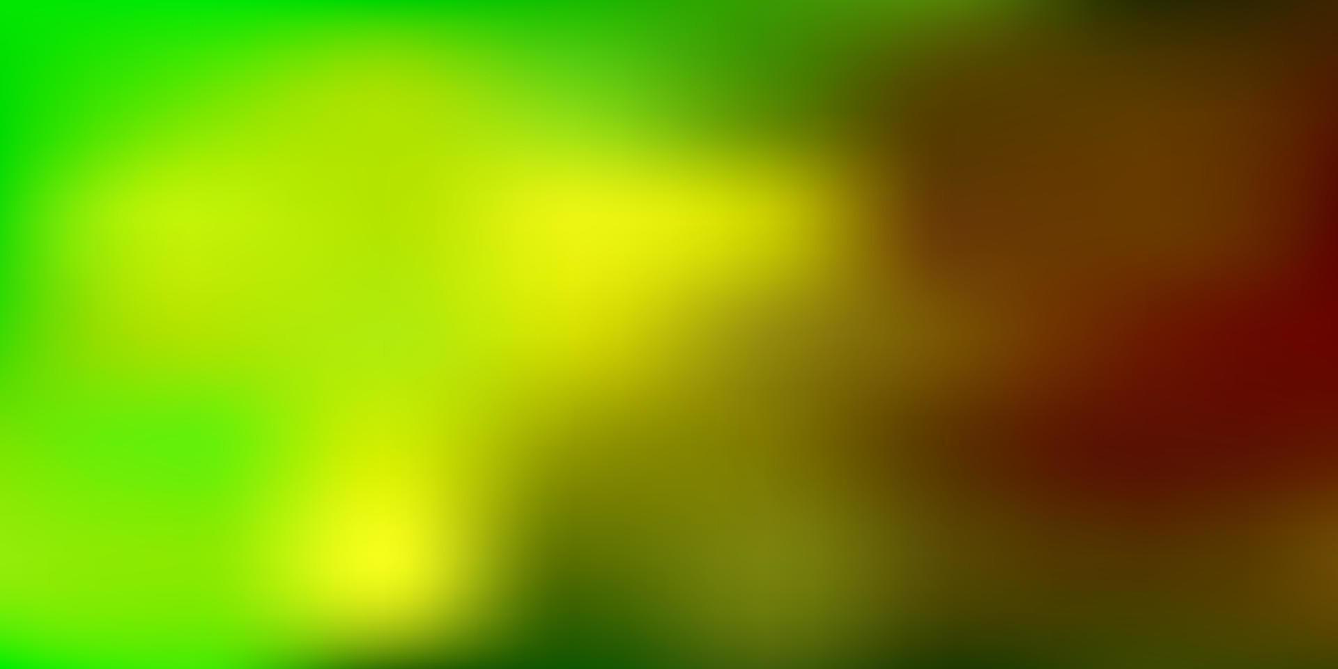 plantilla de desenfoque abstracto de vector verde claro, amarillo.