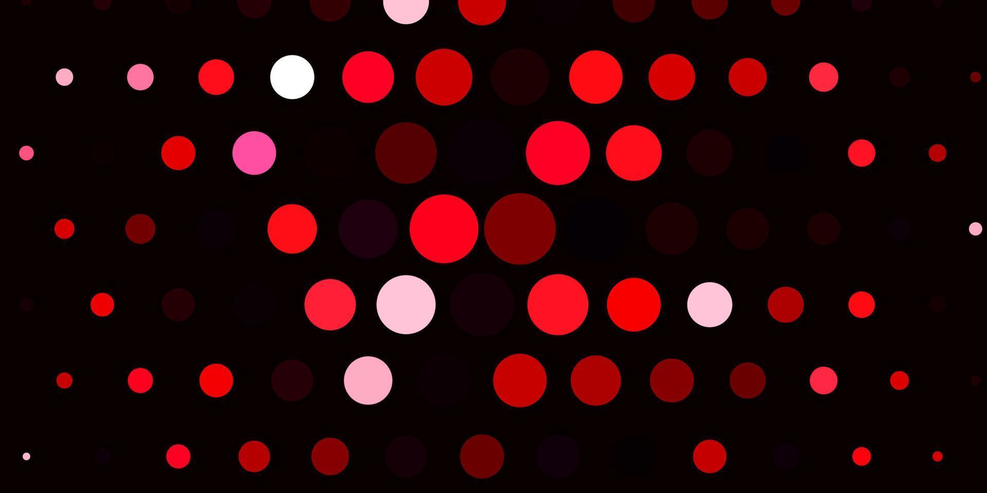 Light Pink, Red vector background with spots.