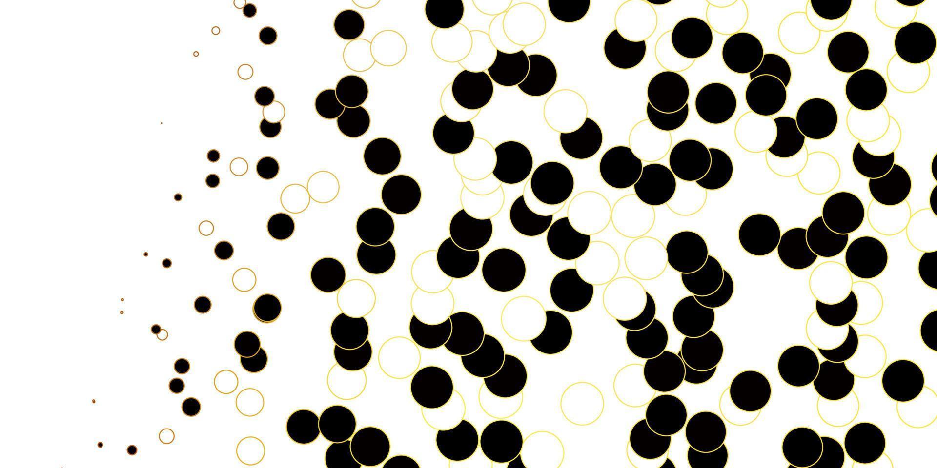 Dark Orange vector template with circles.