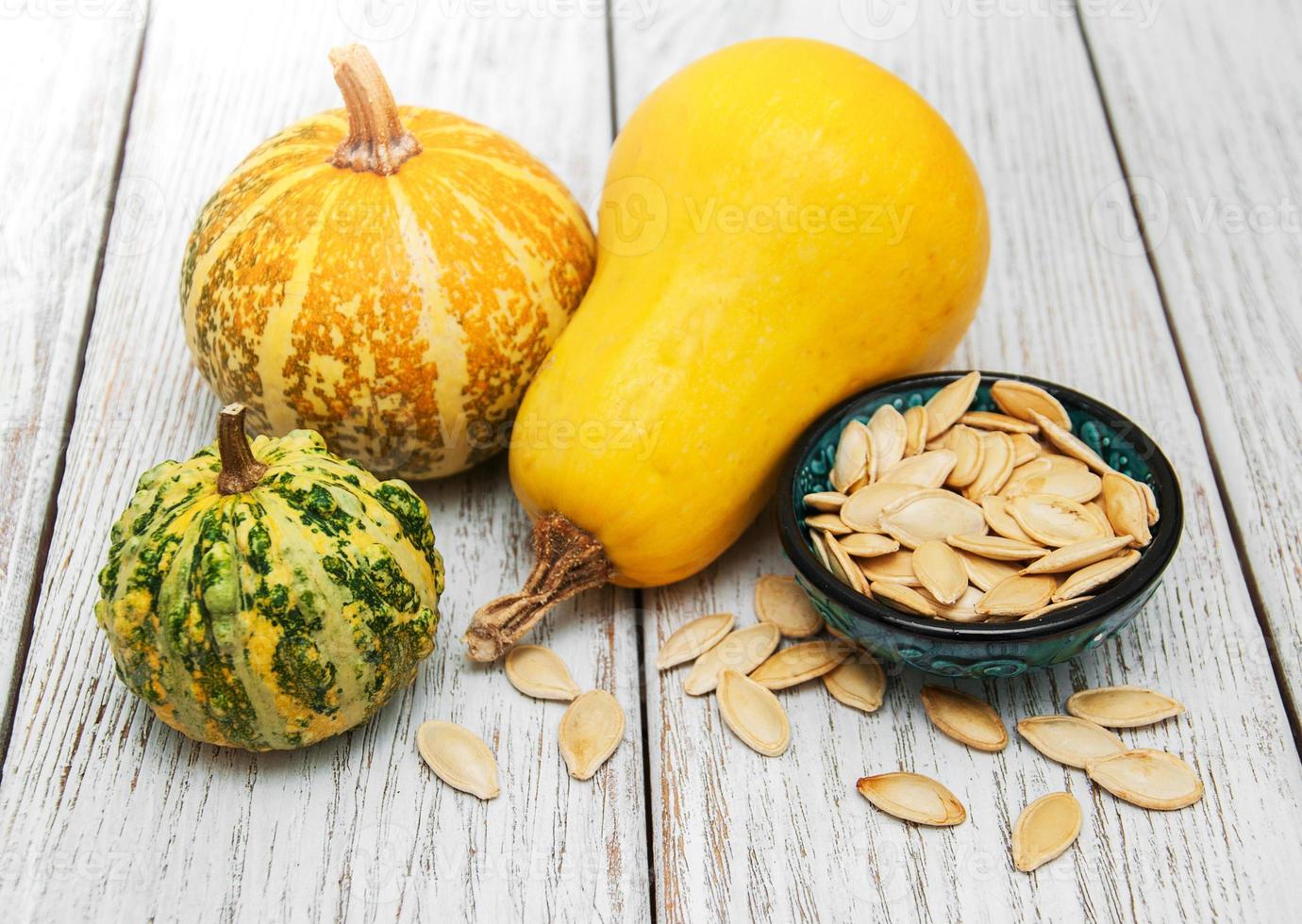 Pumpkins and seed photo