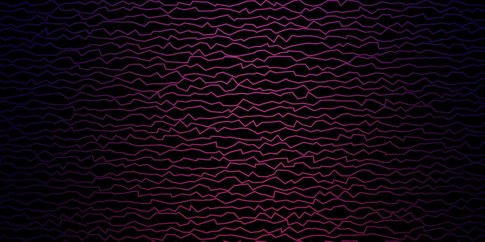 Fondo de vector púrpura oscuro con curvas.