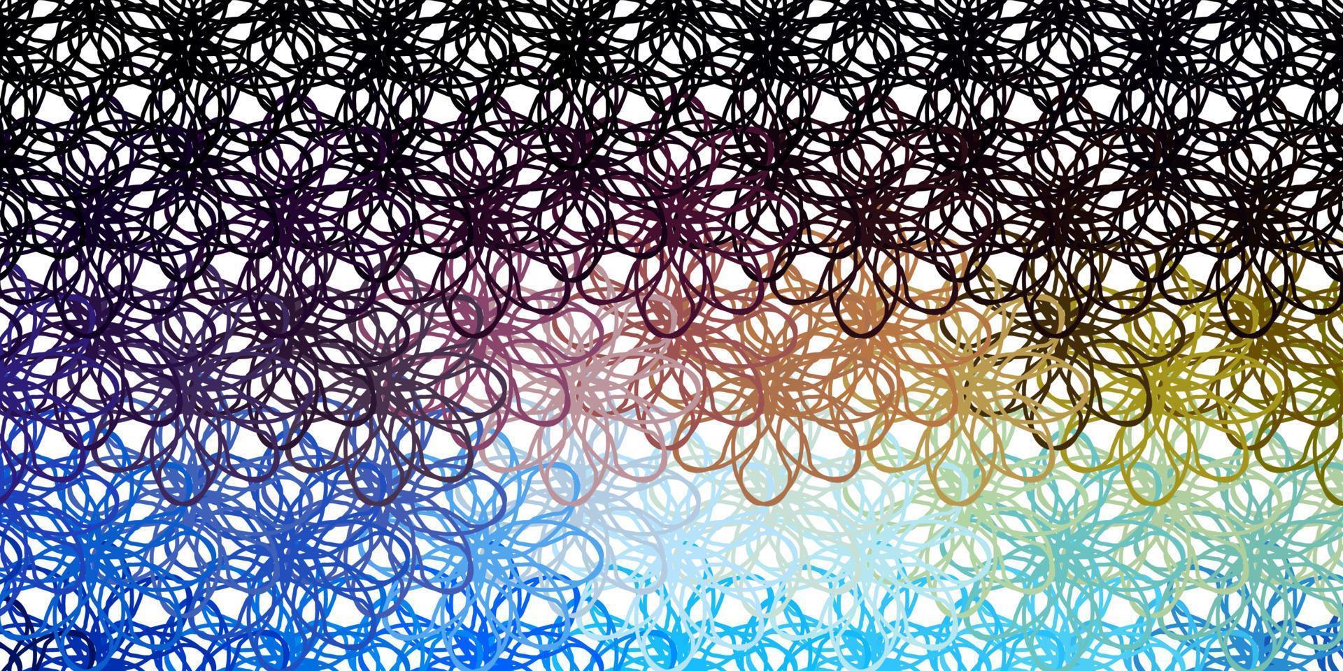 Light Blue, Yellow vector layout with wry lines.