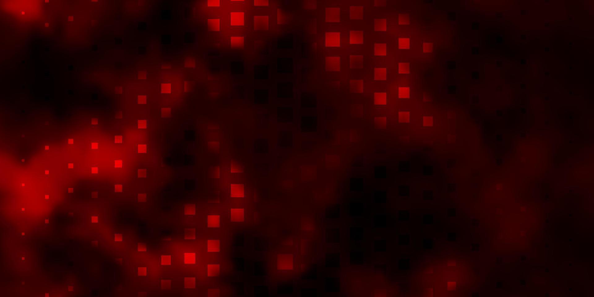 Telón de fondo de vector rojo oscuro con rectángulos.