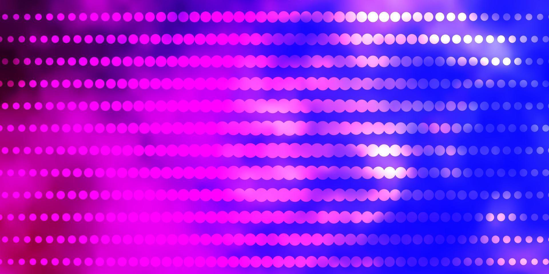 Light Purple, Pink vector pattern with circles.