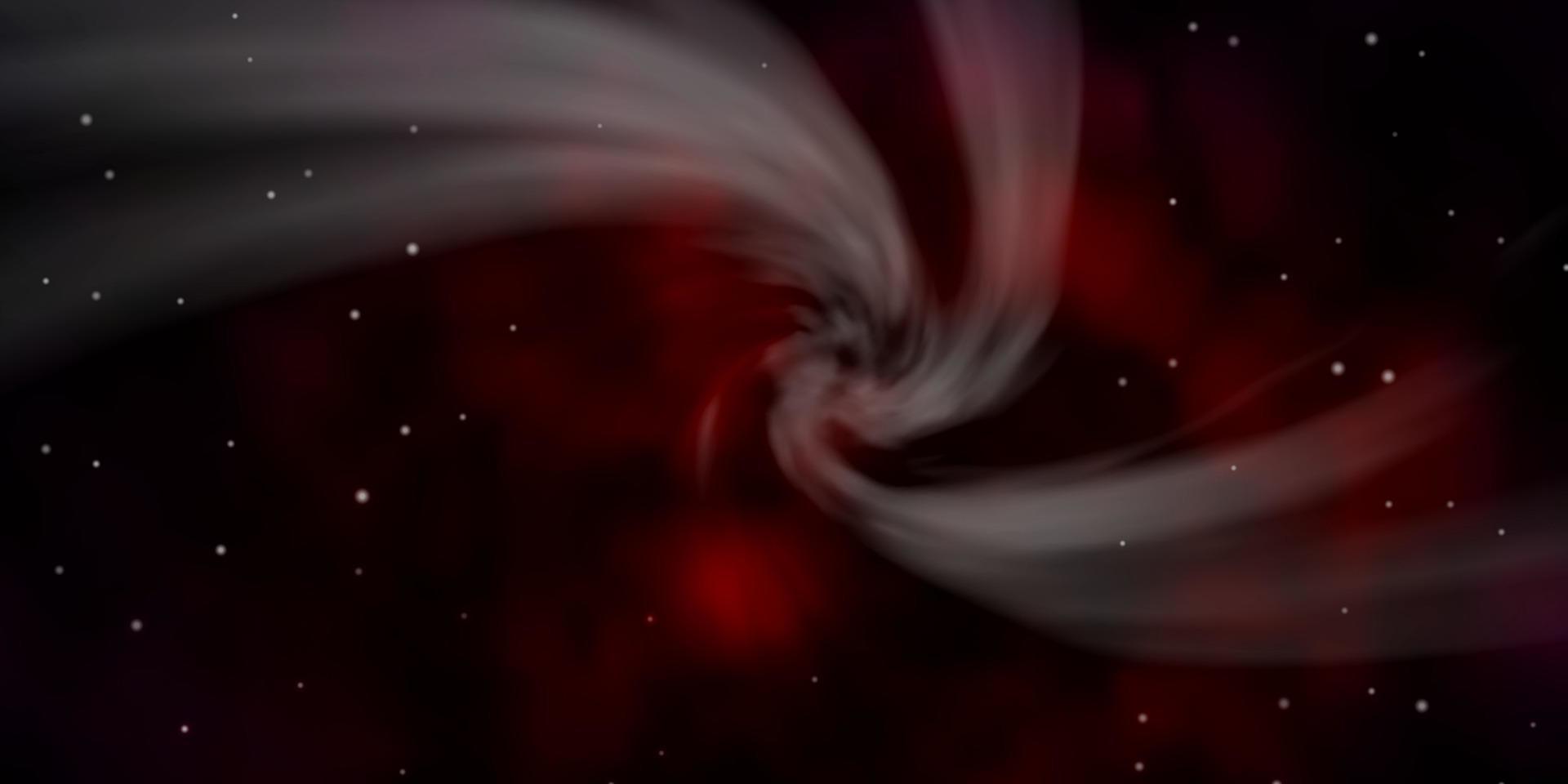 Dark Red vector layout with bright stars.