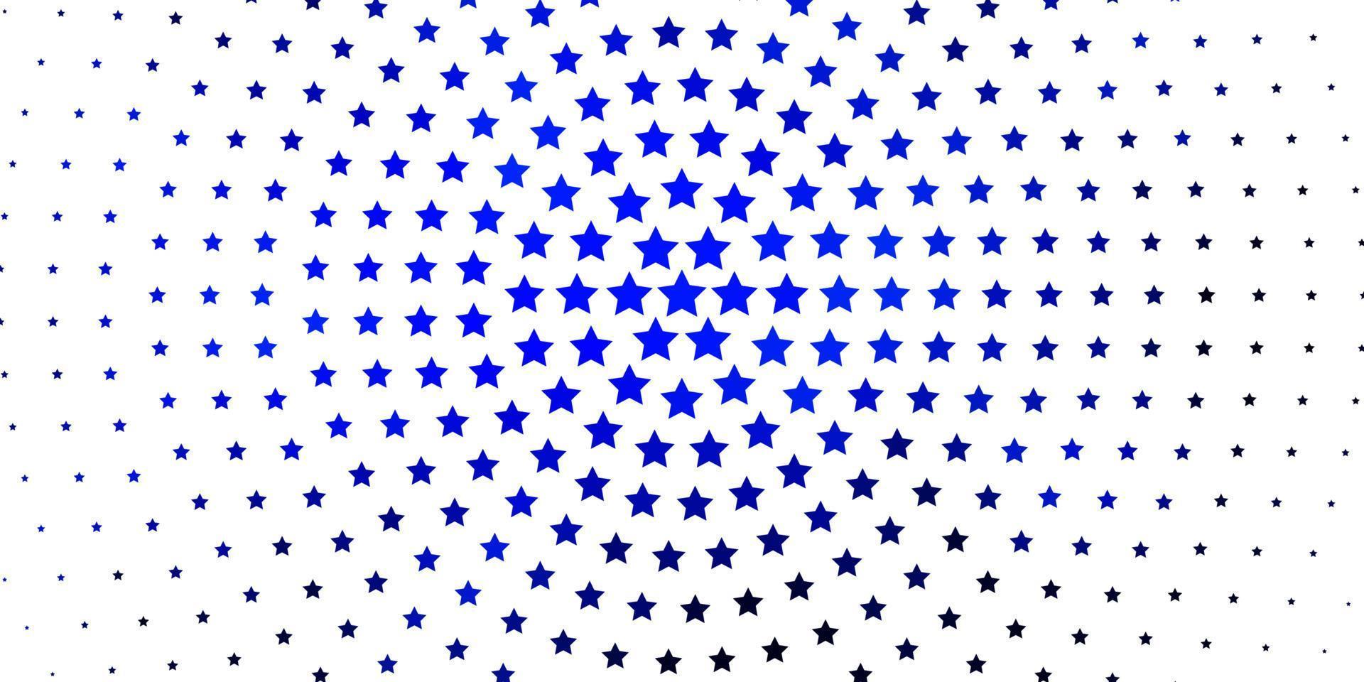 Light BLUE vector pattern with abstract stars.