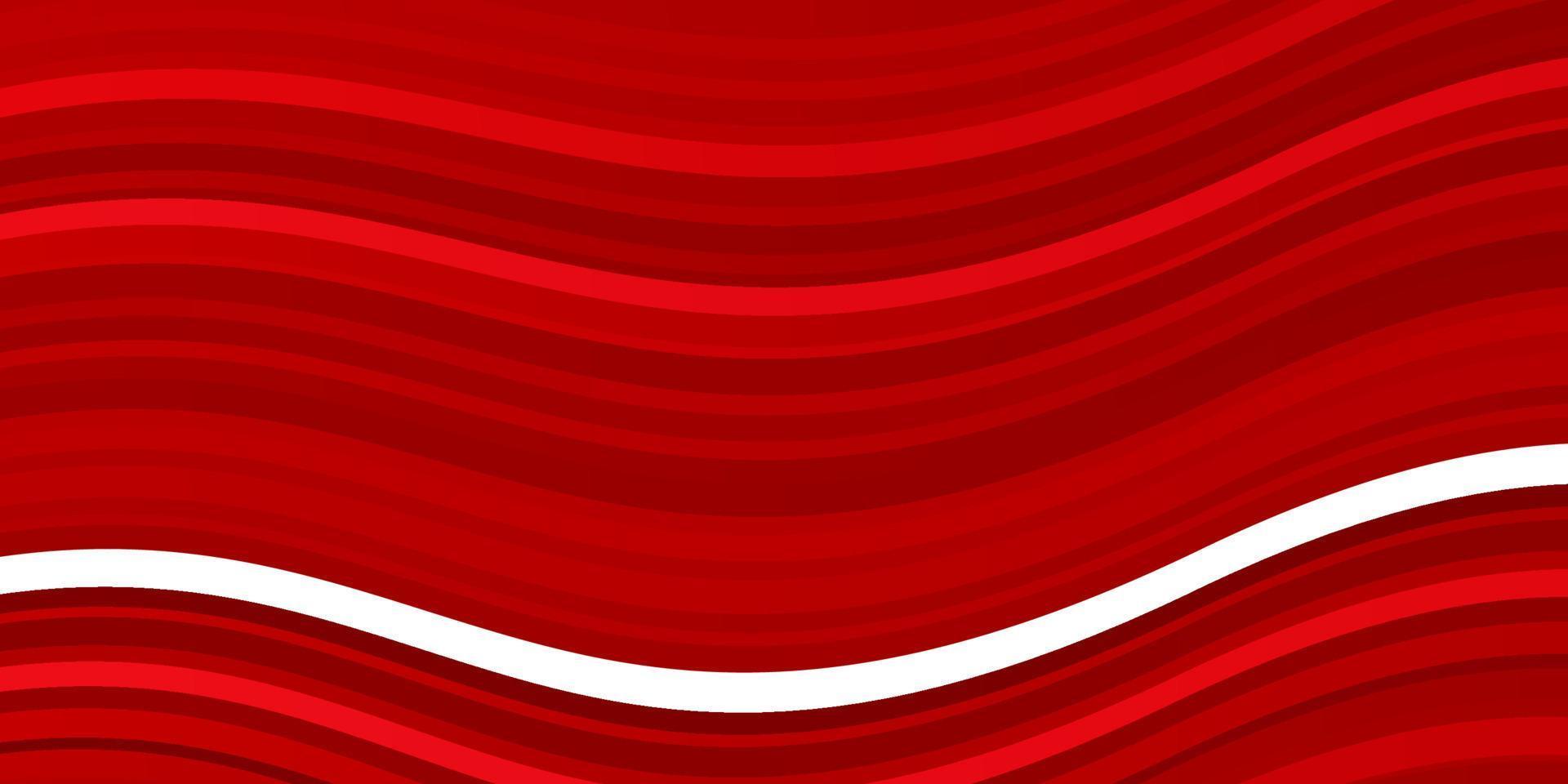 Fondo de vector rojo claro con líneas dobladas.