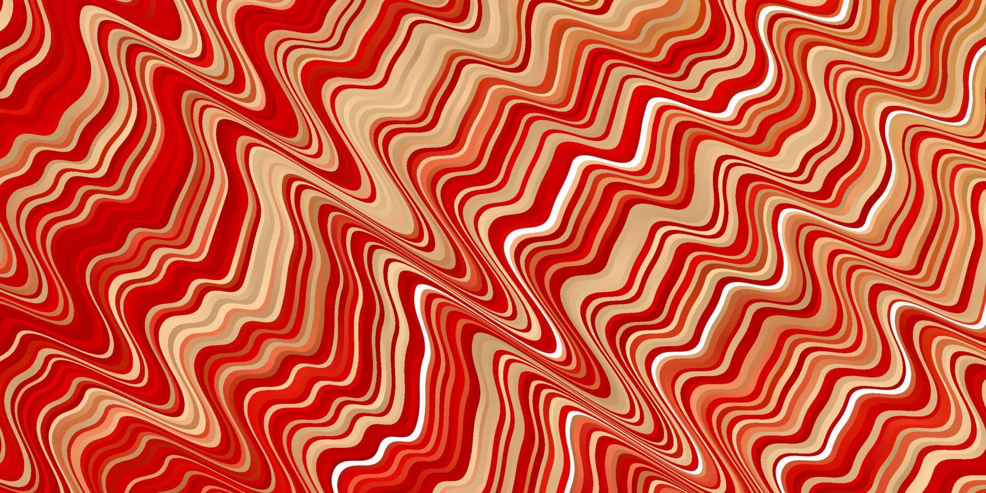 Light Red vector background with bent lines.