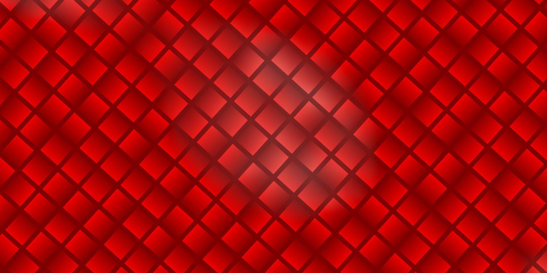 textura de vector rojo claro en estilo rectangular.