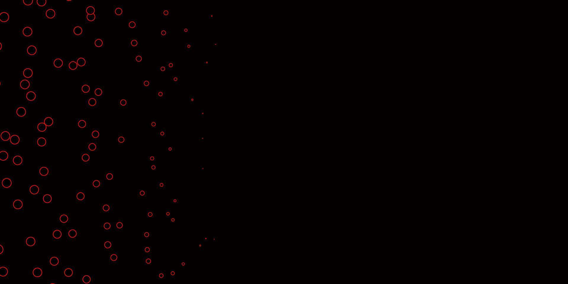 Dark Red vector background with spots.