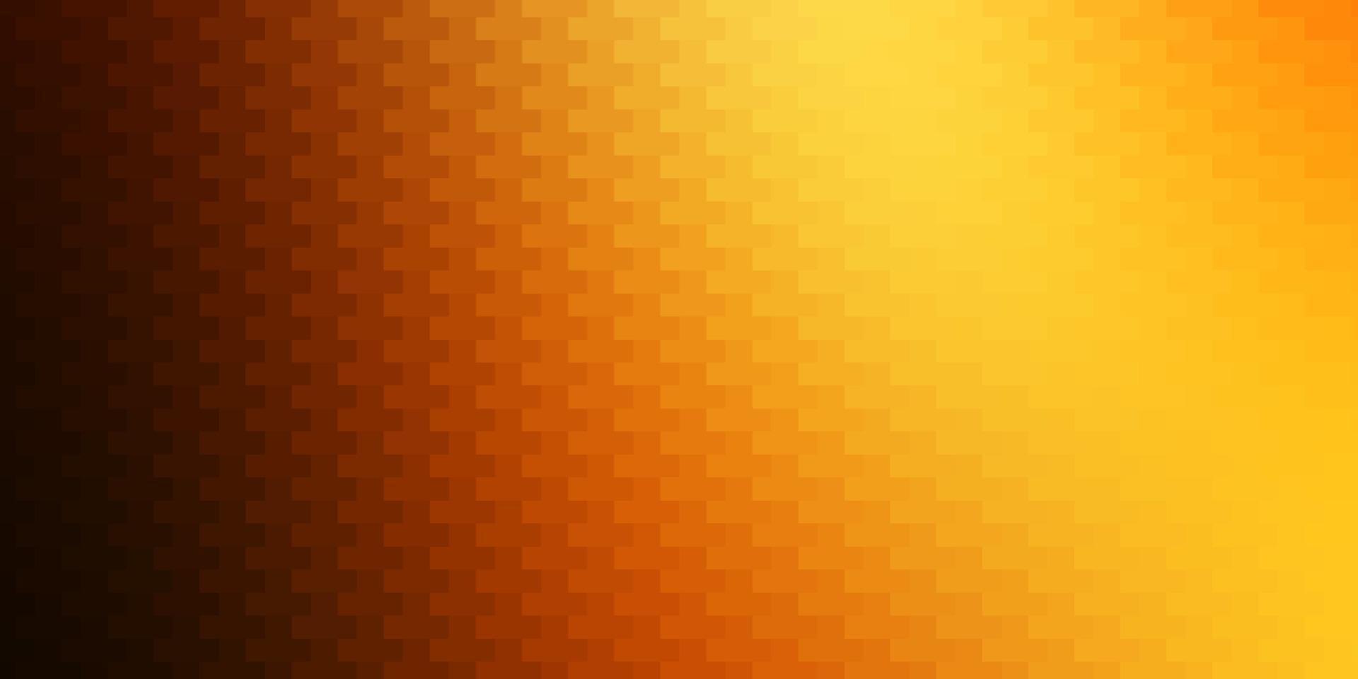 telón de fondo de vector naranja claro con rectángulos.