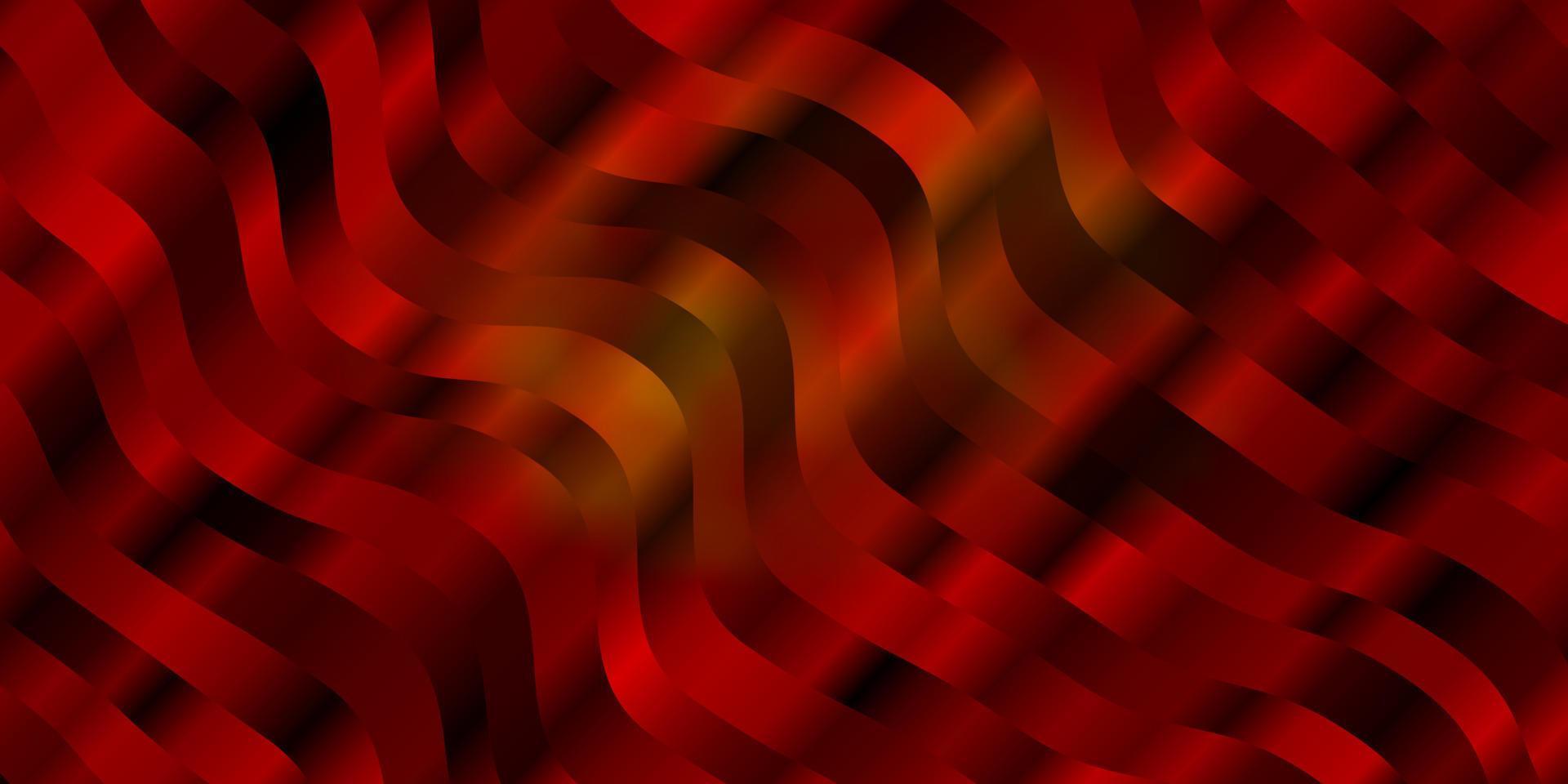 Light Orange vector background with curves.