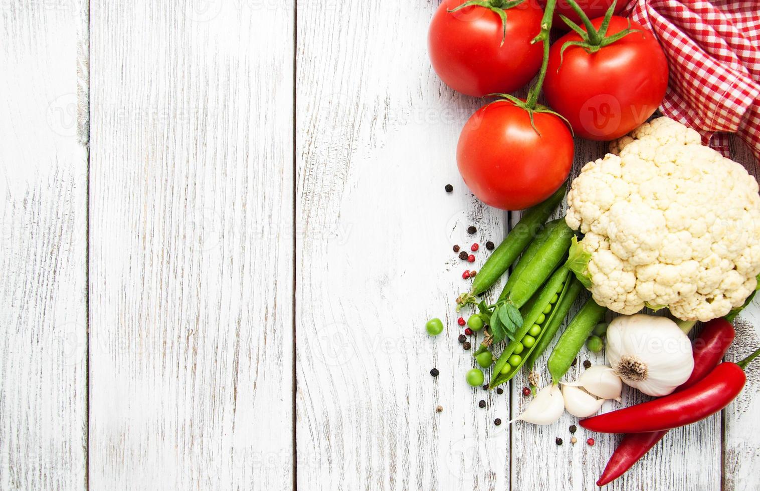 Fresh summer vegetables photo