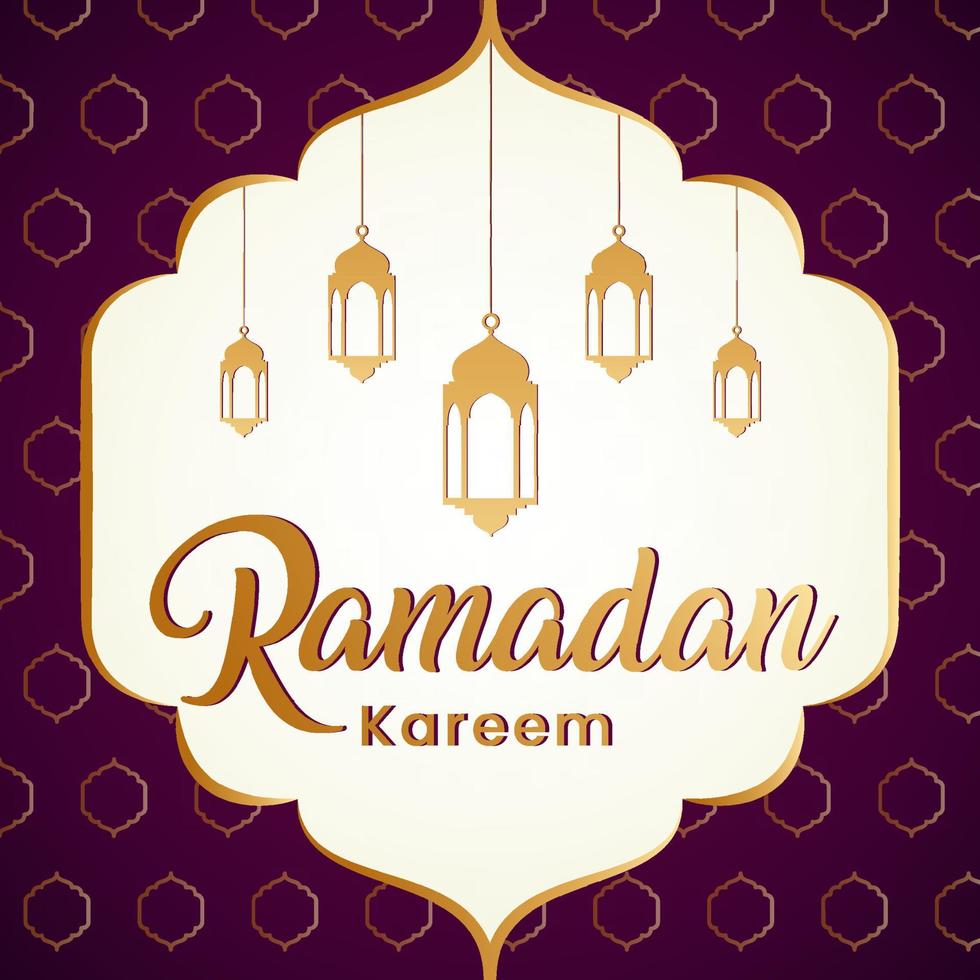 Ramadan Kareem Background Free Vector