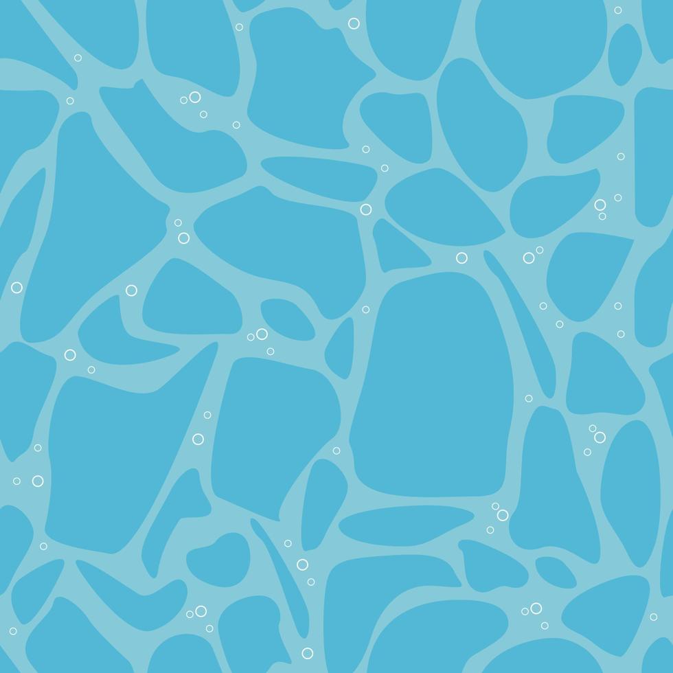 Seamless Pattern With Water Surface. Flat Vector Illustration For T-shirt Prints, Posters and Other Uses.