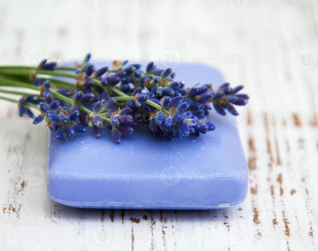 Lavender and handmade soap photo