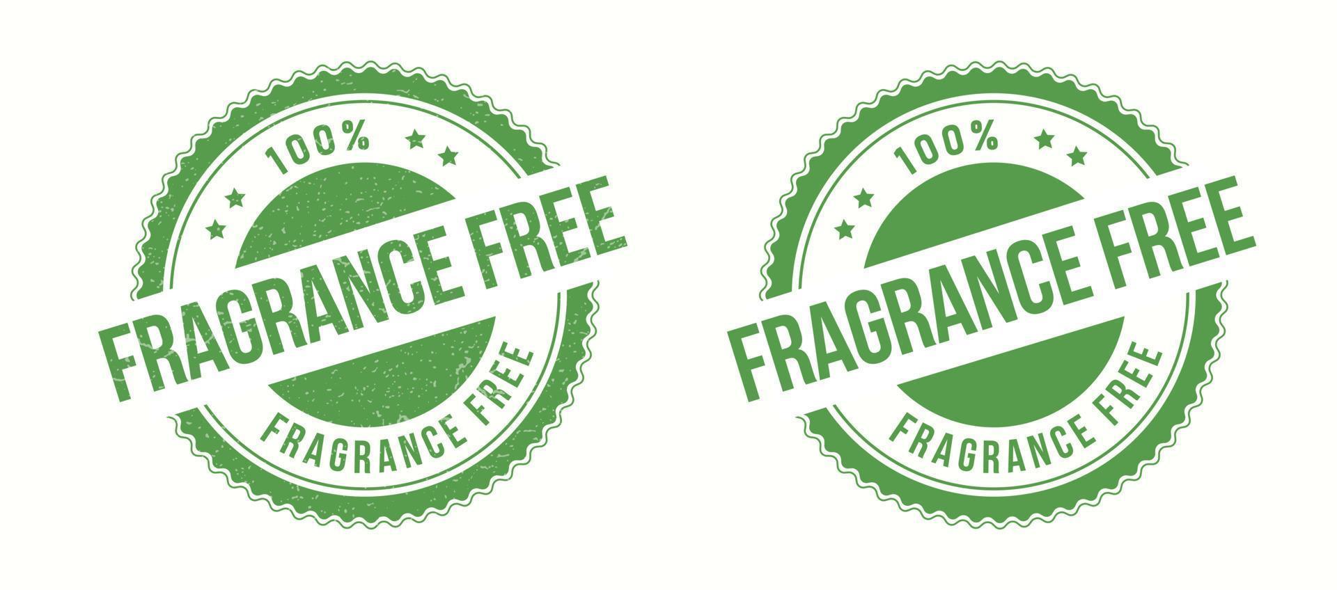 Fragrance free round stamp on white background. Fragrance-free stamp vector