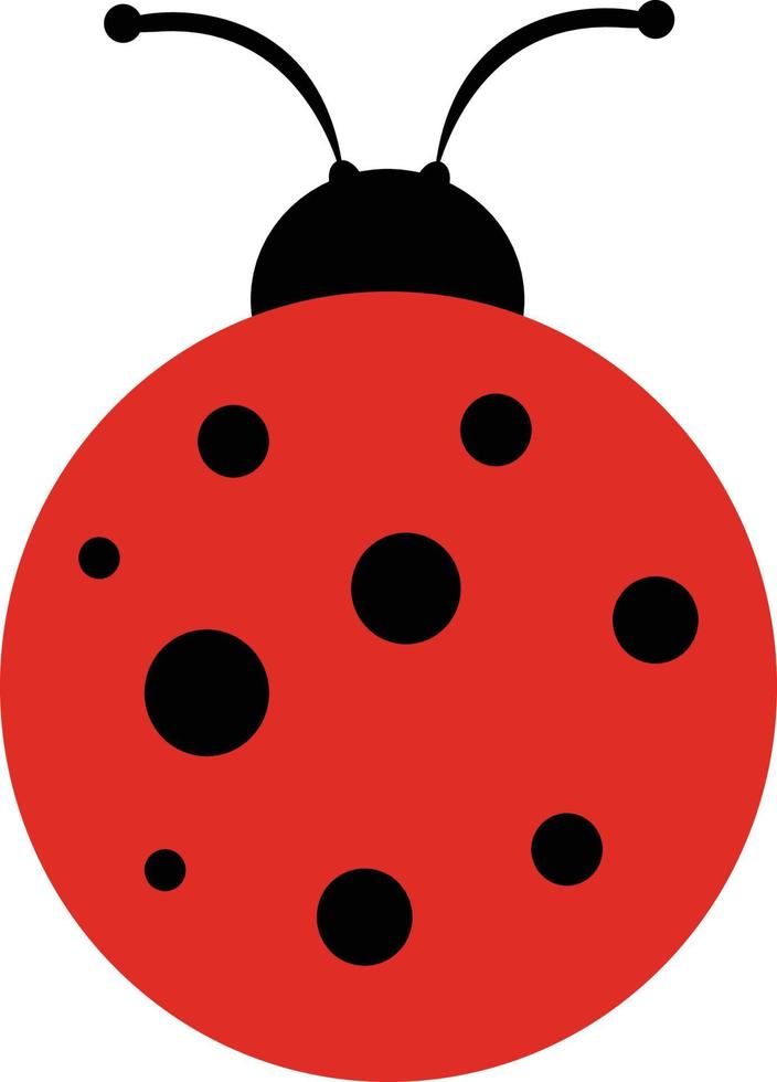 Vector series animals, vectors of cute ladybug. Good for icons, logos, and learning media.