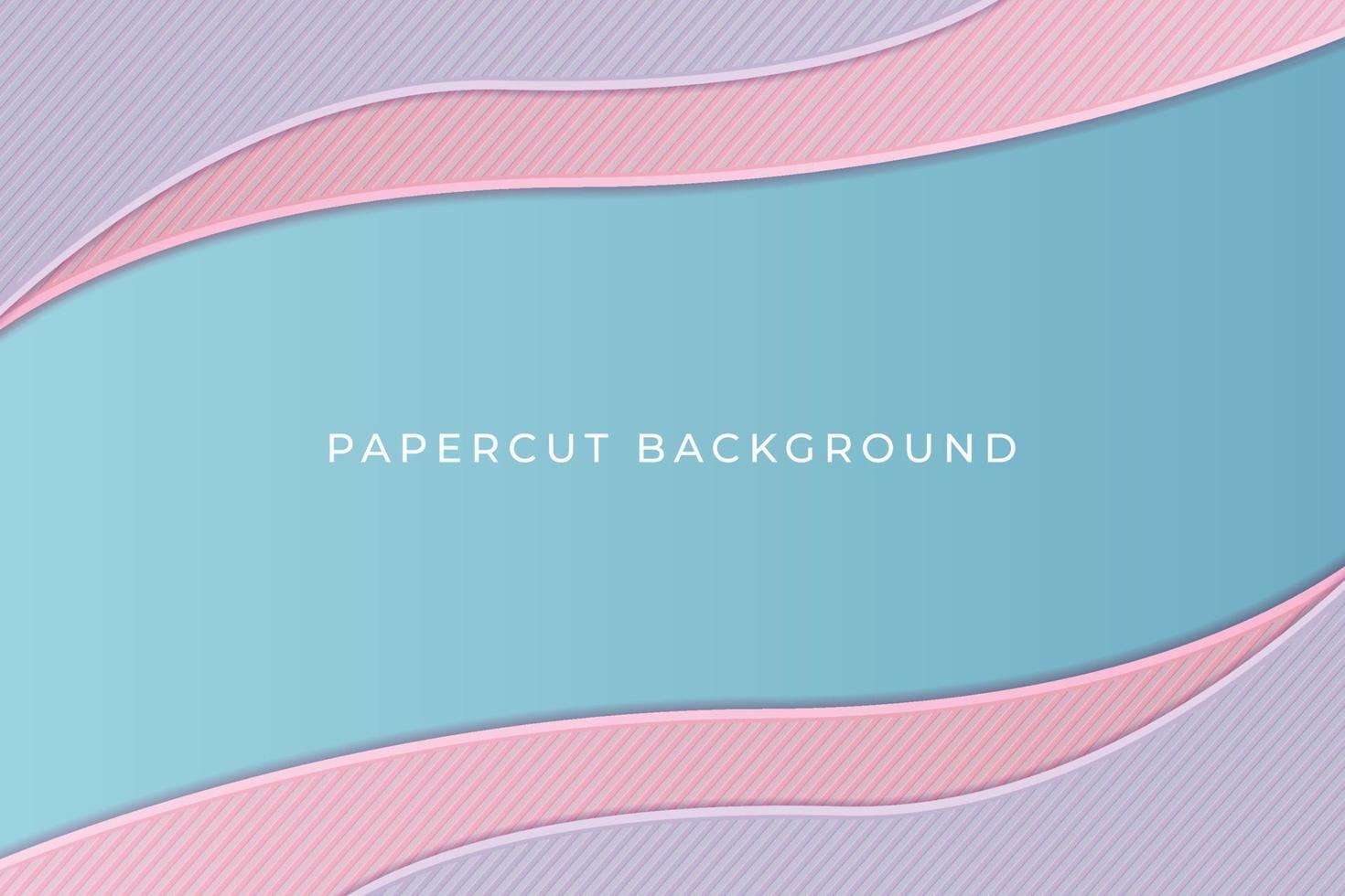 Blue and pink and purple pastel color paper geometric flat lay background vector