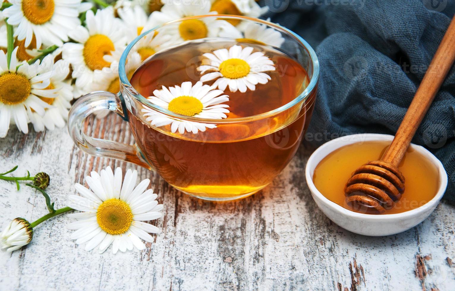 Cup of herbal tea photo