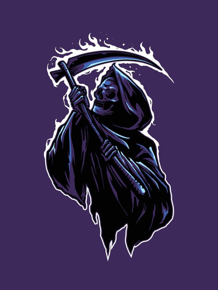 grim reaper artwork vector