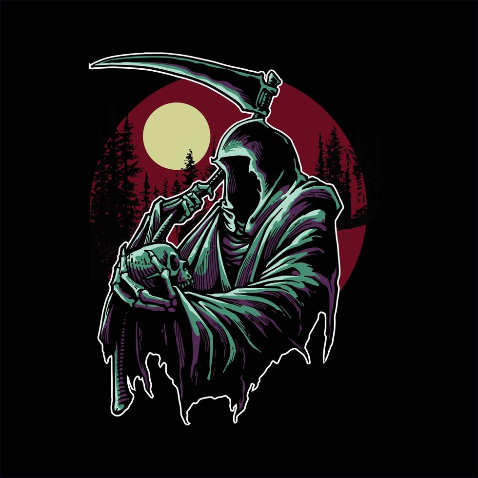 grim reaper artwork vector