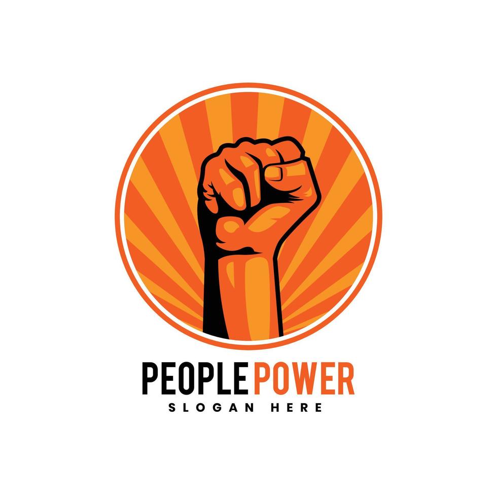 hands clenched revolution vector