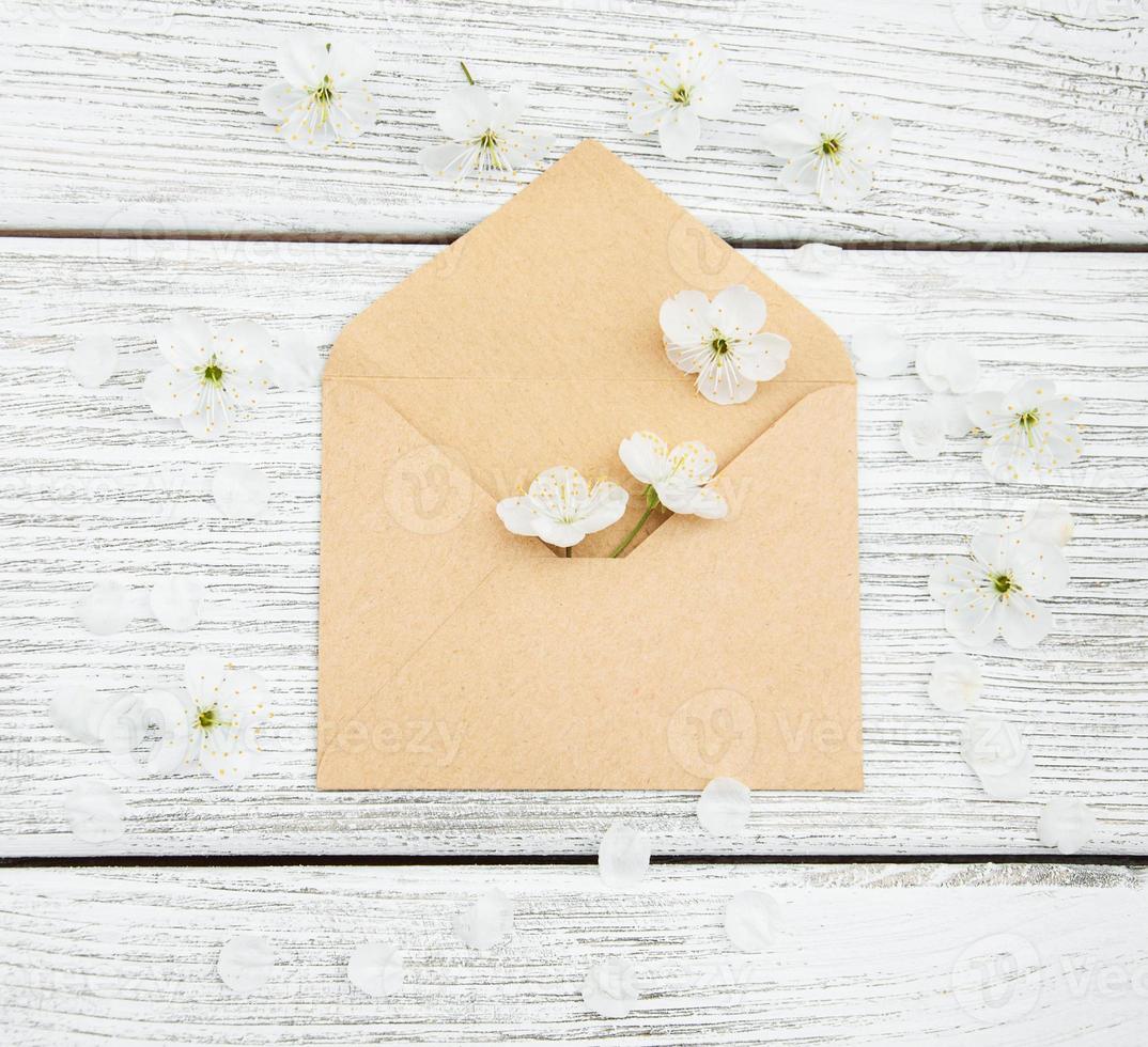 flowers and envelope photo