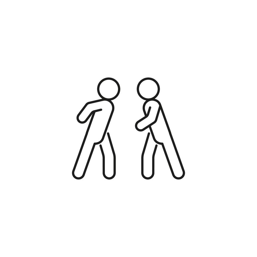 Conflict between people. Problems in relationships. Scandal and fight. Open aggression. Vector illustration