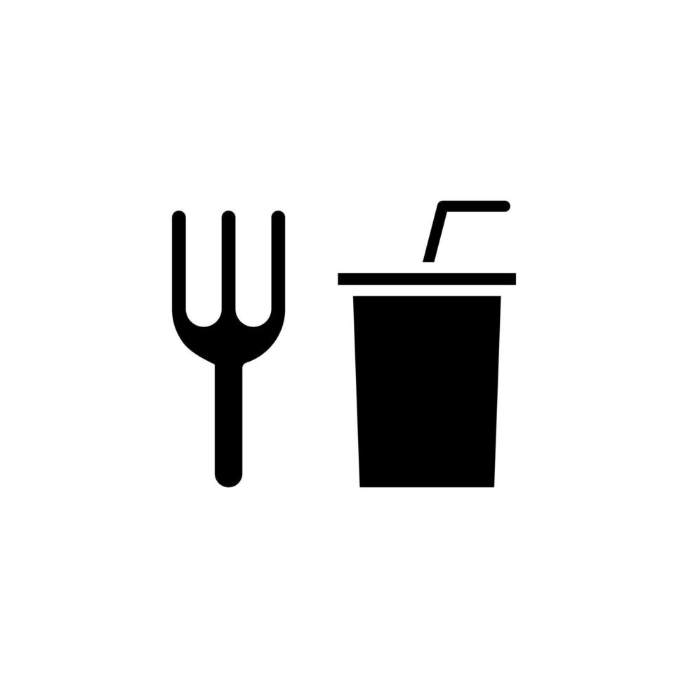 restaurante, comida, cocina icono sólido vector ilustración logotipo plantilla. adecuado para muchos propósitos.