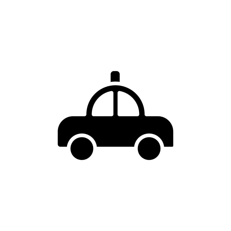 Cab, Taxi, Travel, Transportation Solid Icon Vector Illustration Logo Template. Suitable For Many Purposes.