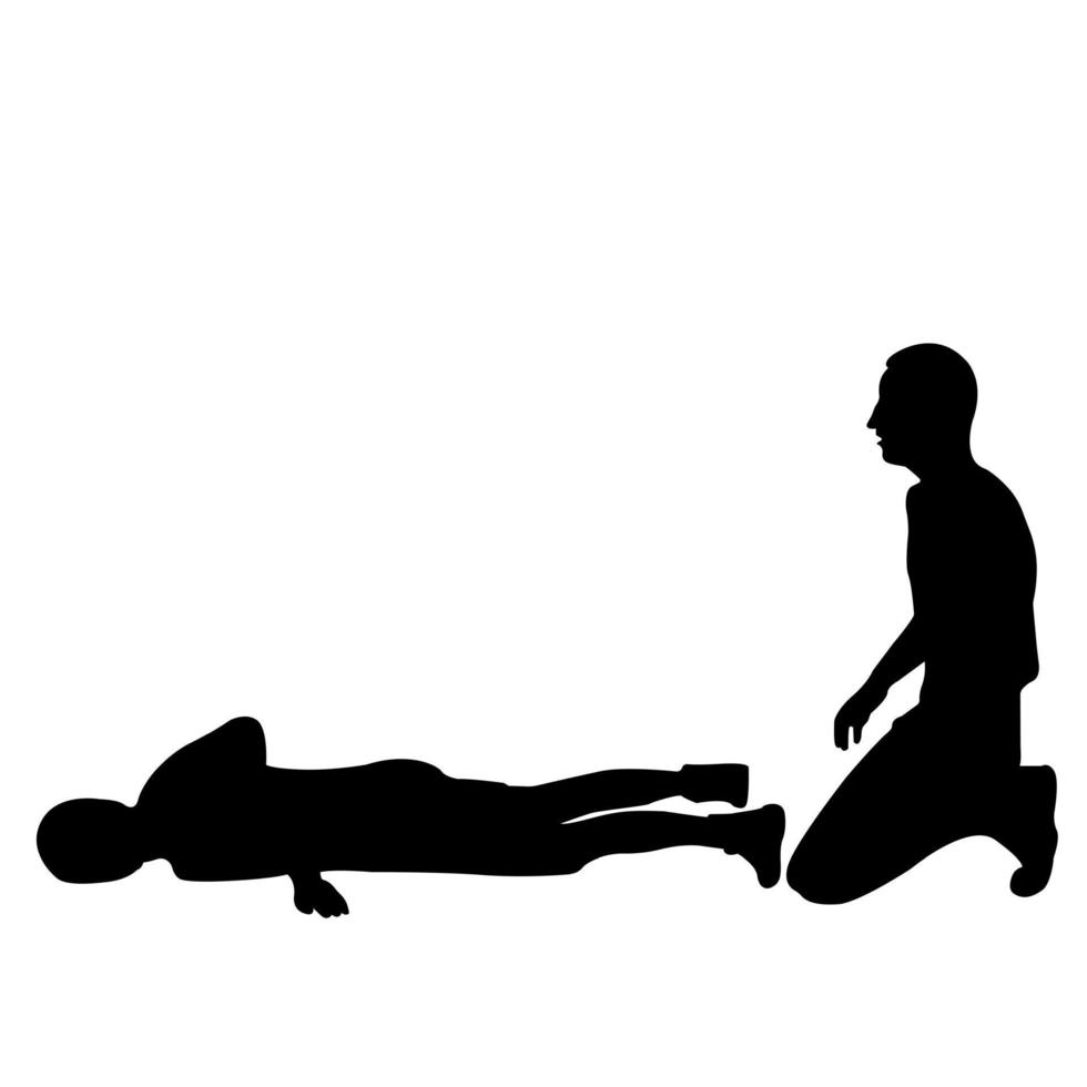 Outline silhouette of a wrestler athlete in wrestling. Greco Roman, freestyle, classical wrestling. Fighting game. Flat style. vector