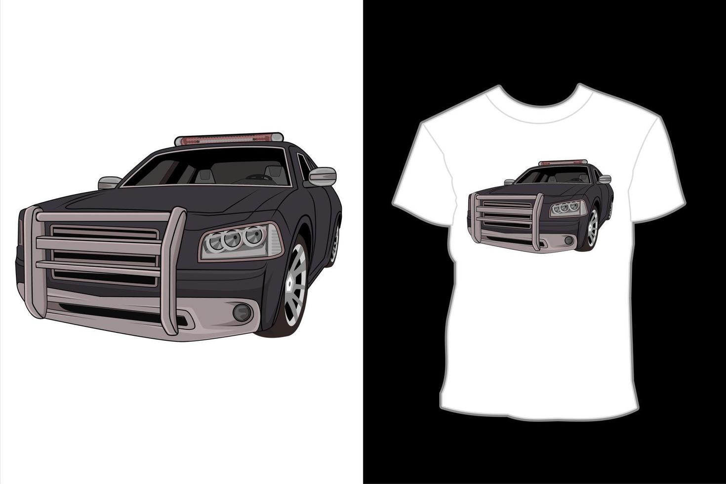 Modern Sedan Sport Car illustration t shirt design vector