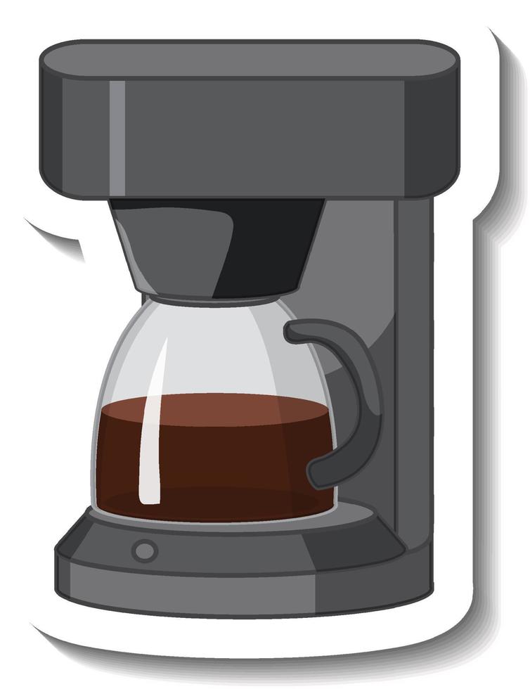 Coffee maker isolated on white background vector