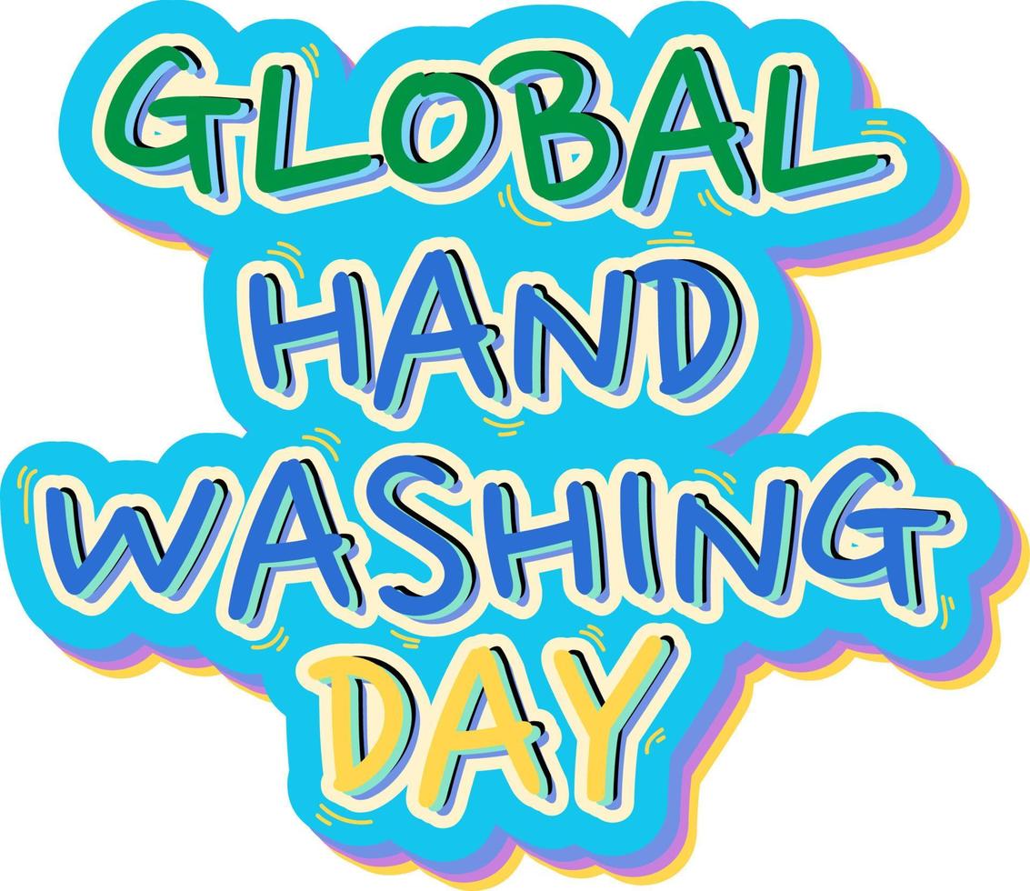 Global Hand Washing Day Banner Design vector