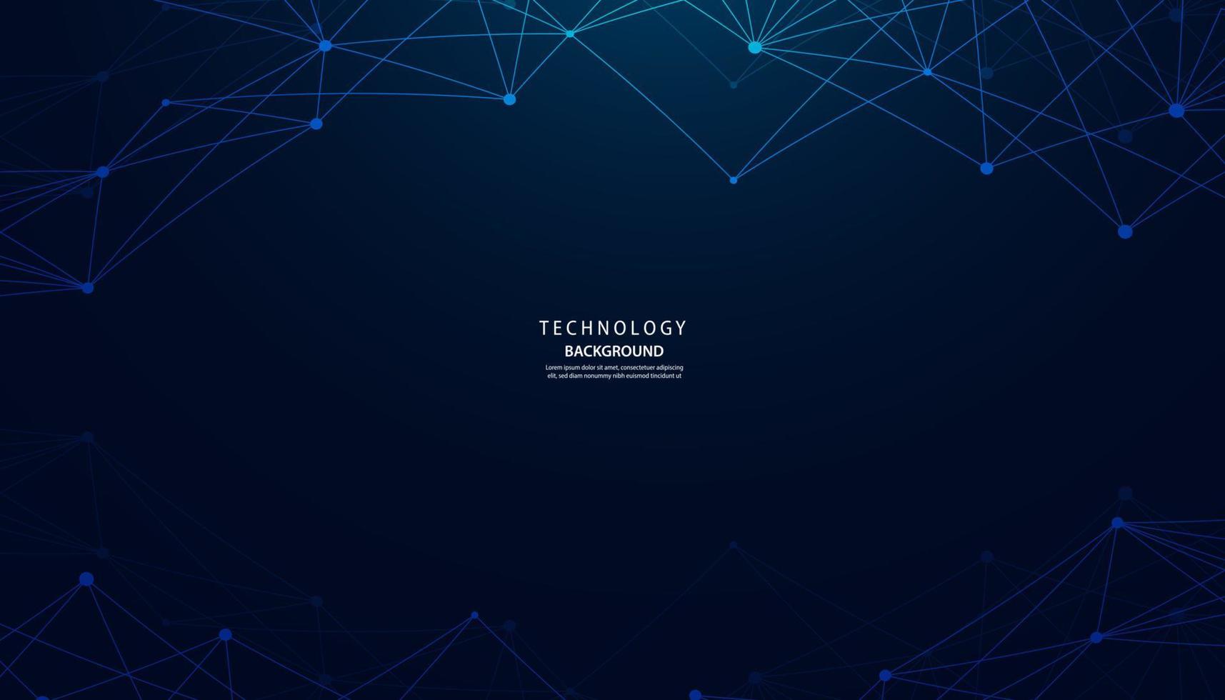 Blue technology background images related to the network. Communication Geometrics vector